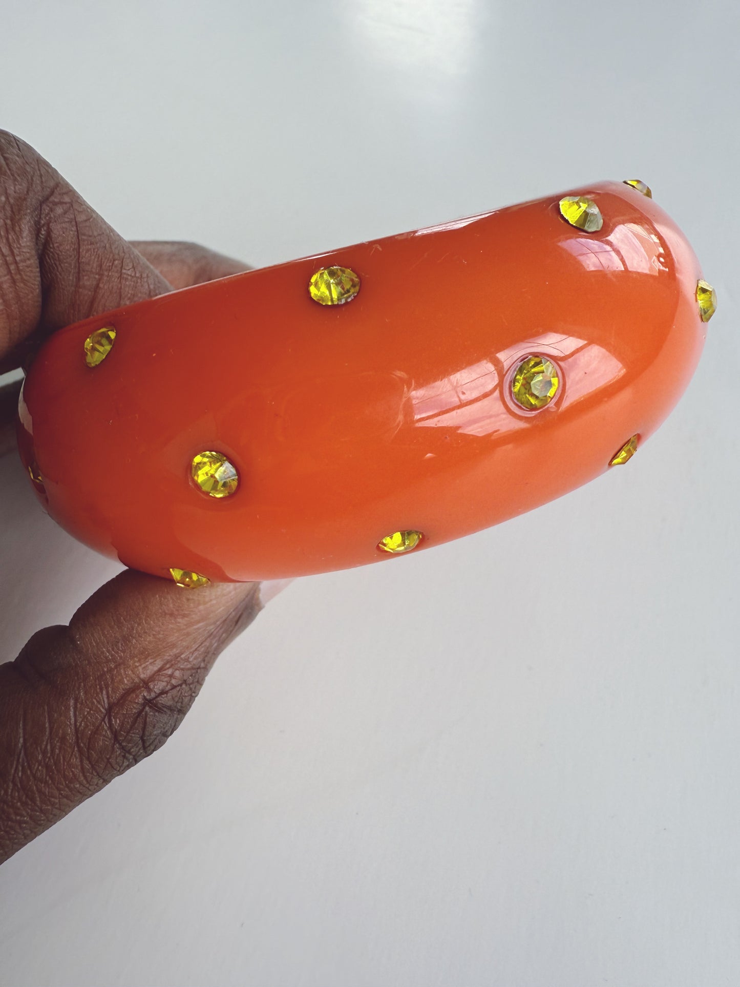 Vintage Resin Bangle Bracelet