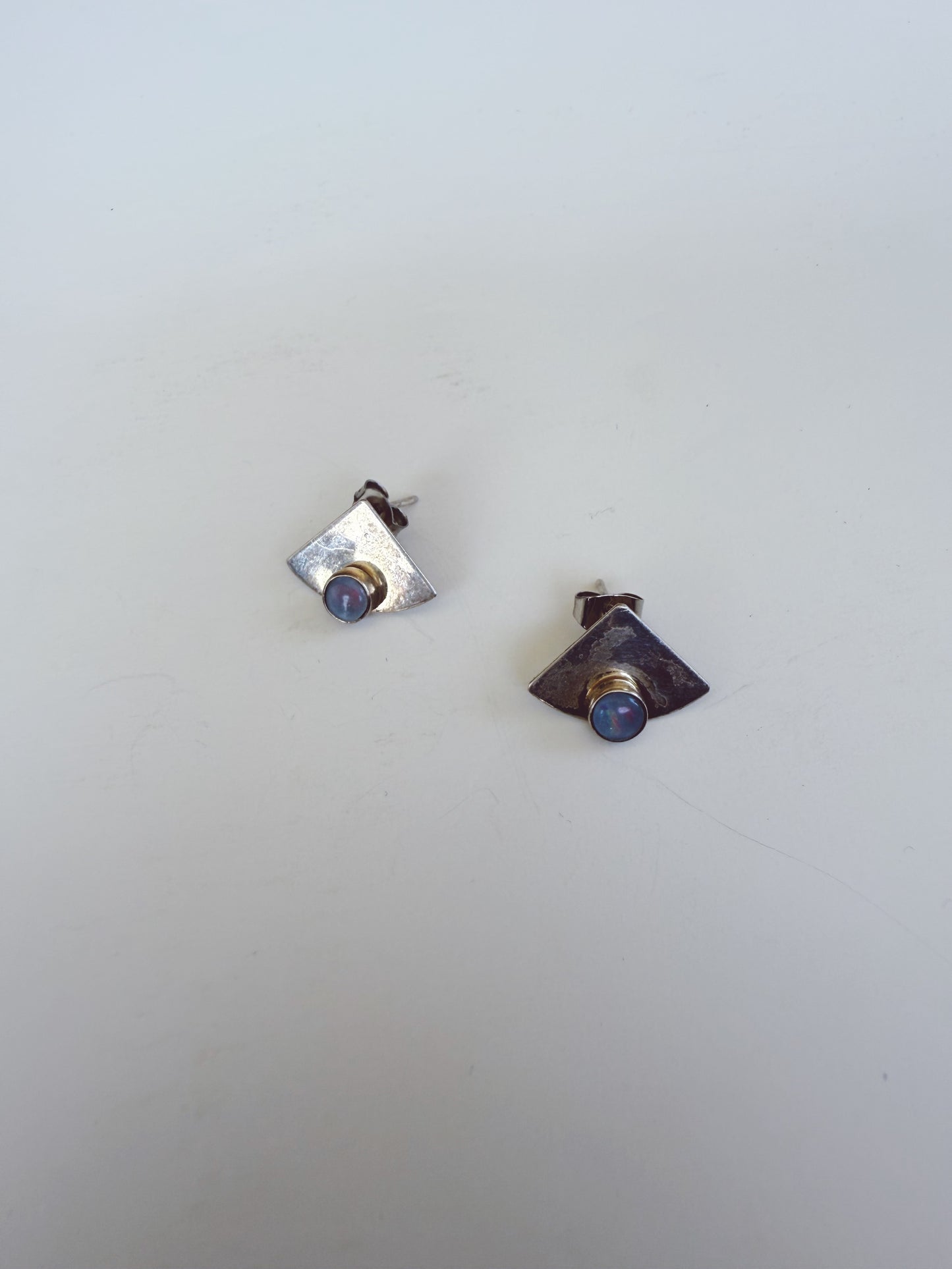 Vintage Moonstone Sterling Silver Earrings