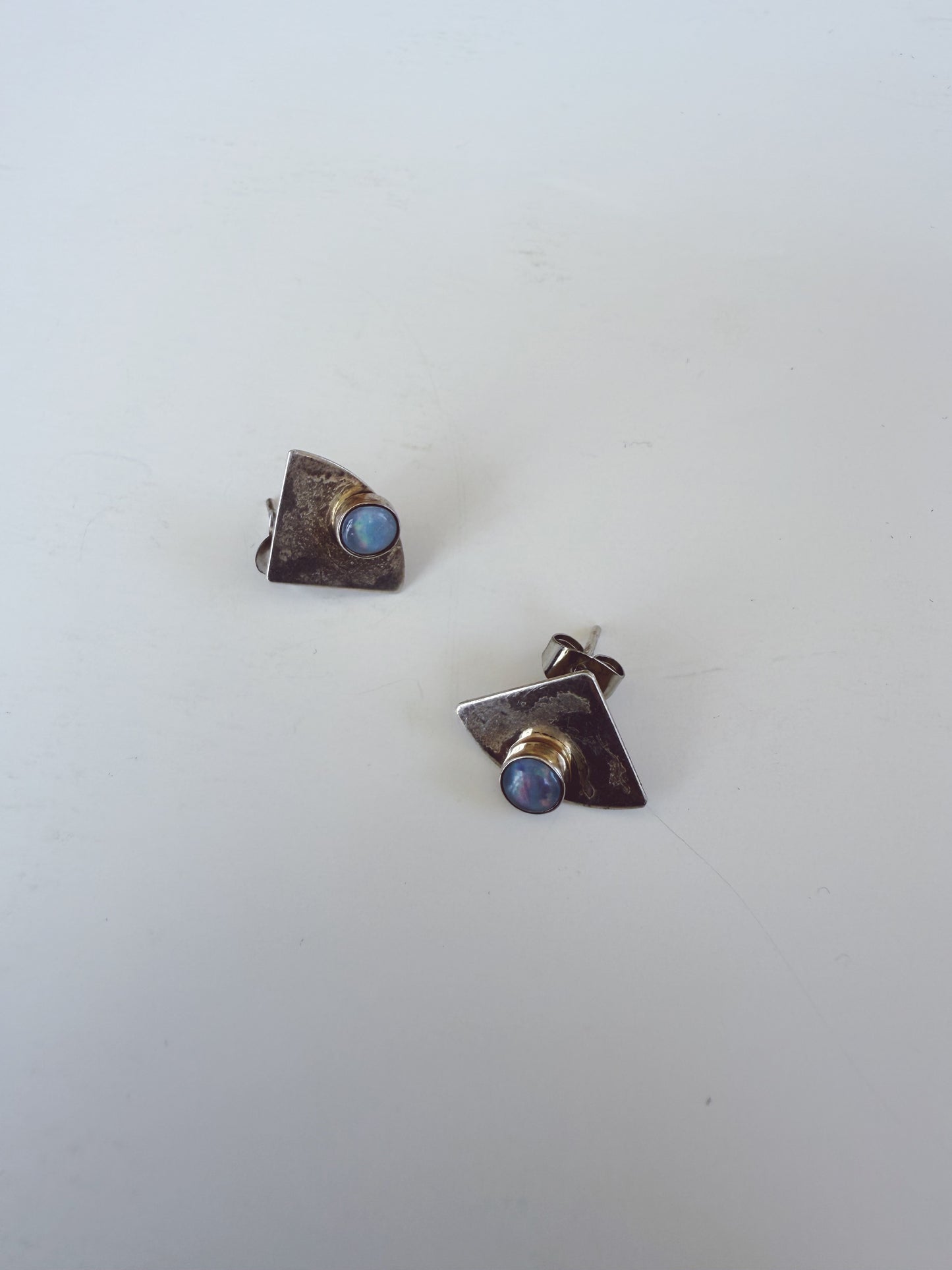 Vintage Moonstone Sterling Silver Earrings