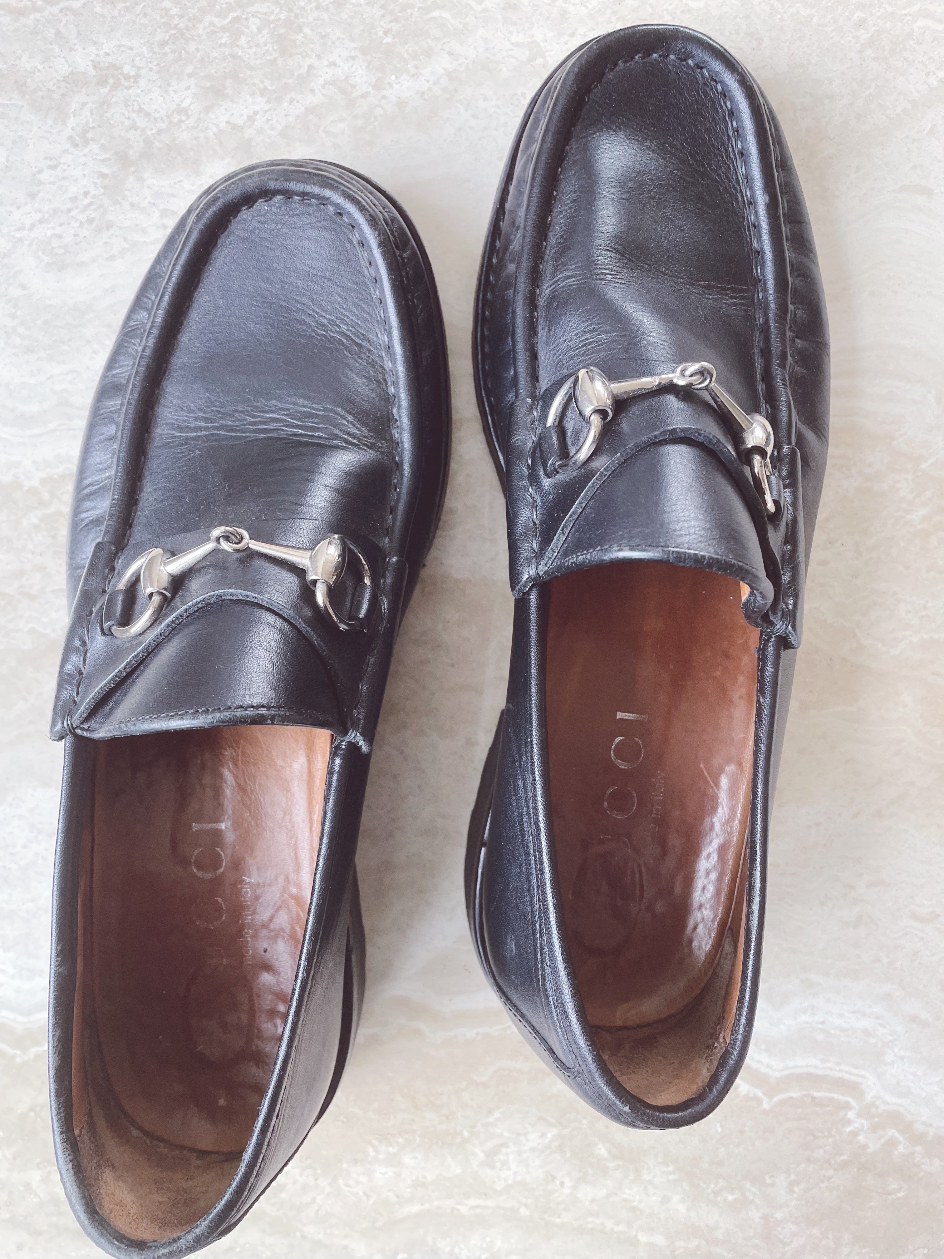 靴 archive GUCCI Horsebit leather loafer 8307CDA4-48BF-4C03-9BA0-