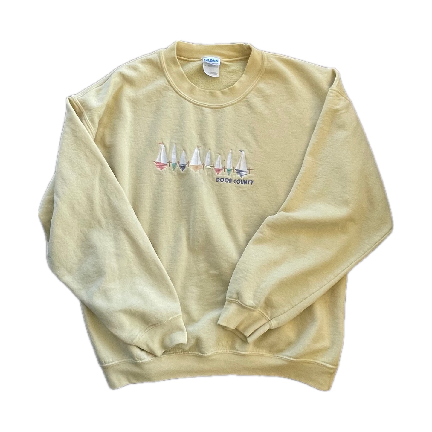 Butter Yellow Heavy Blend Sweatshirt L
