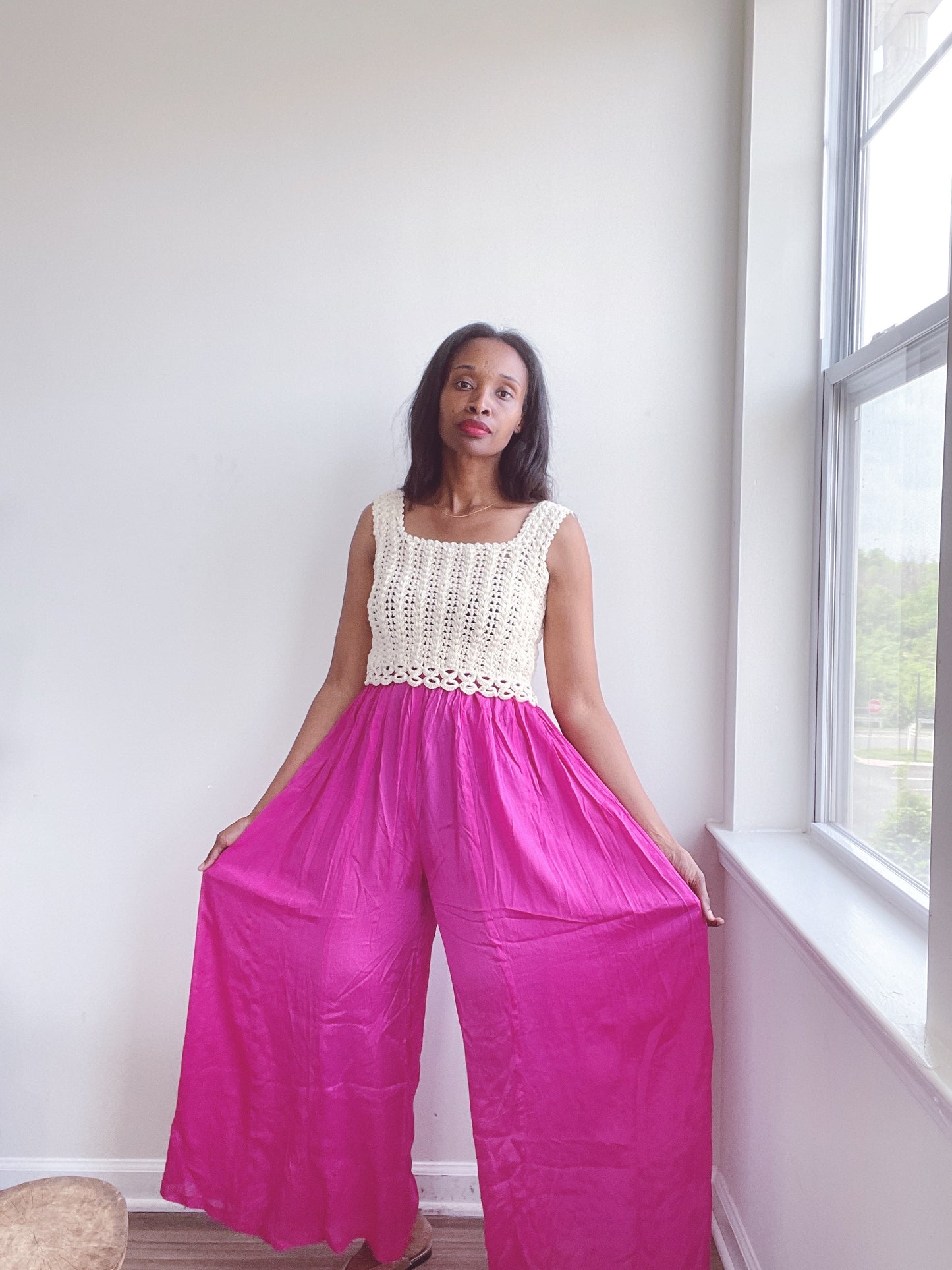 Vintage Electric Pink Palazzos Pants