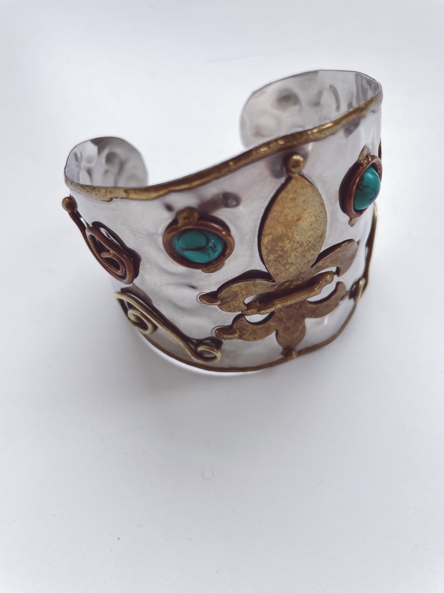 Copper Brass Cuff Bracelet Bangle