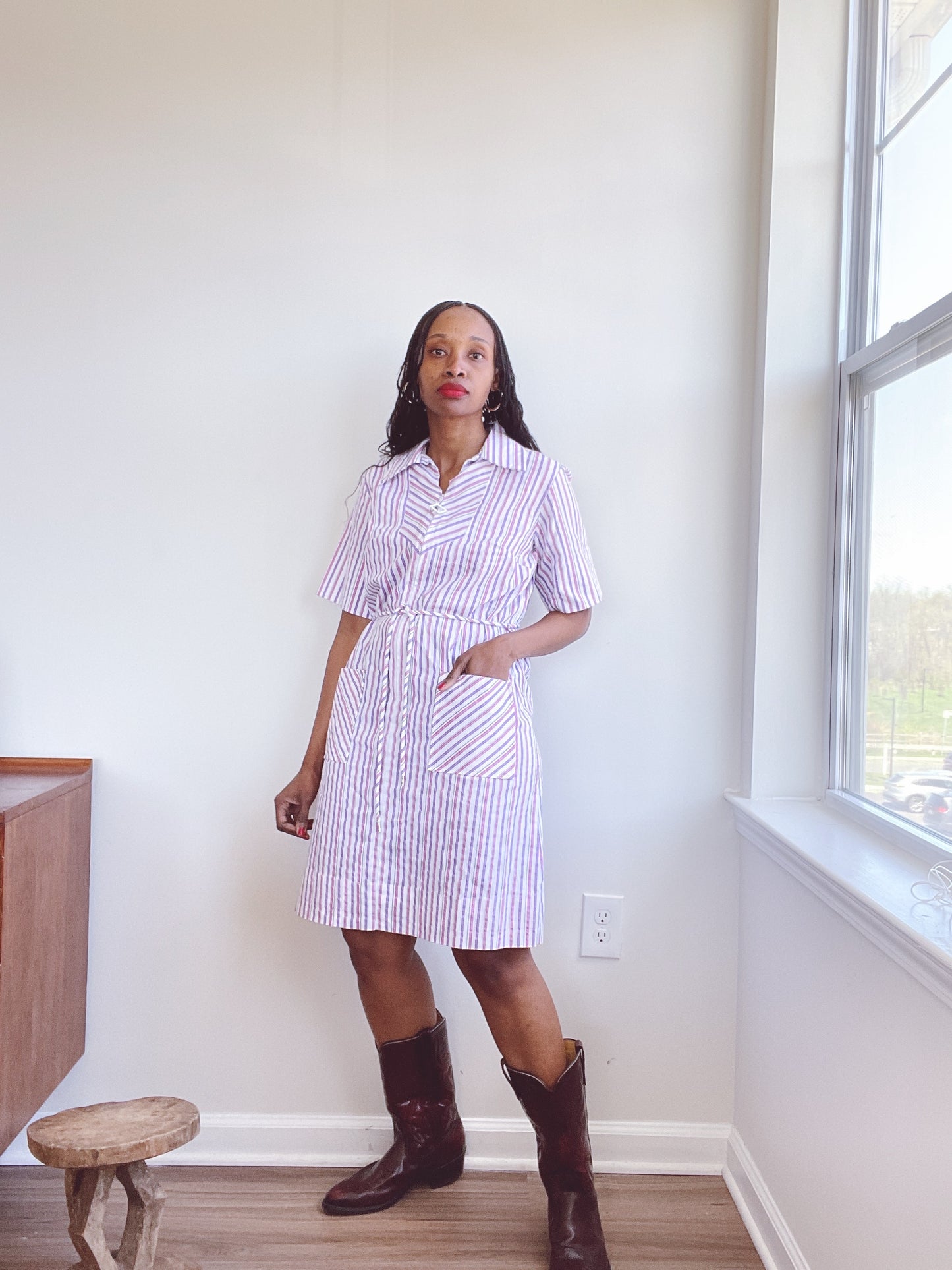70s Striped Dress