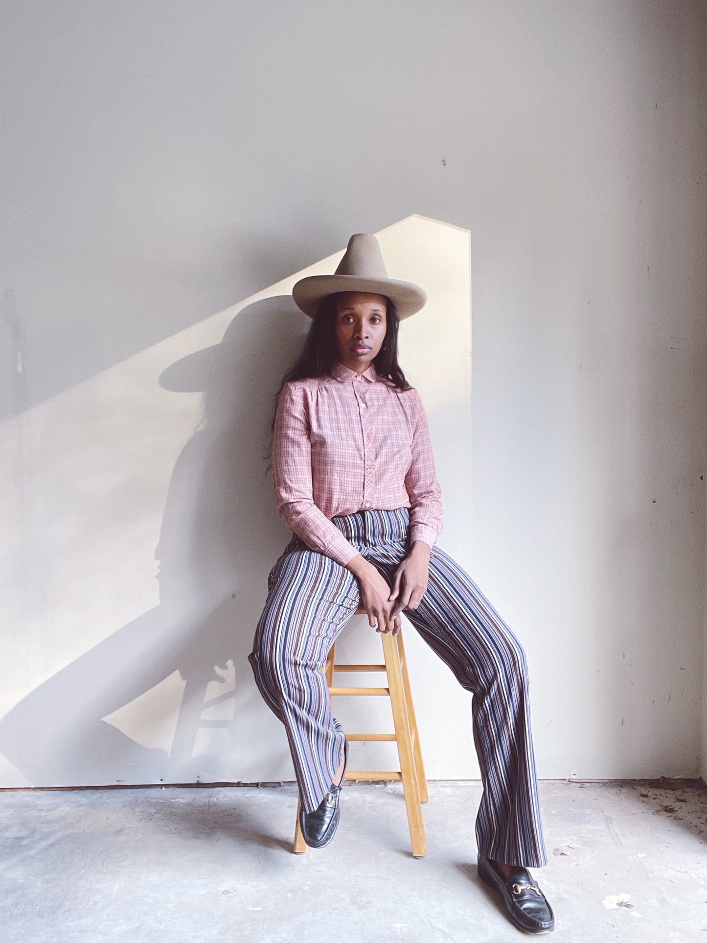 Vintage Plaid Western Shirt