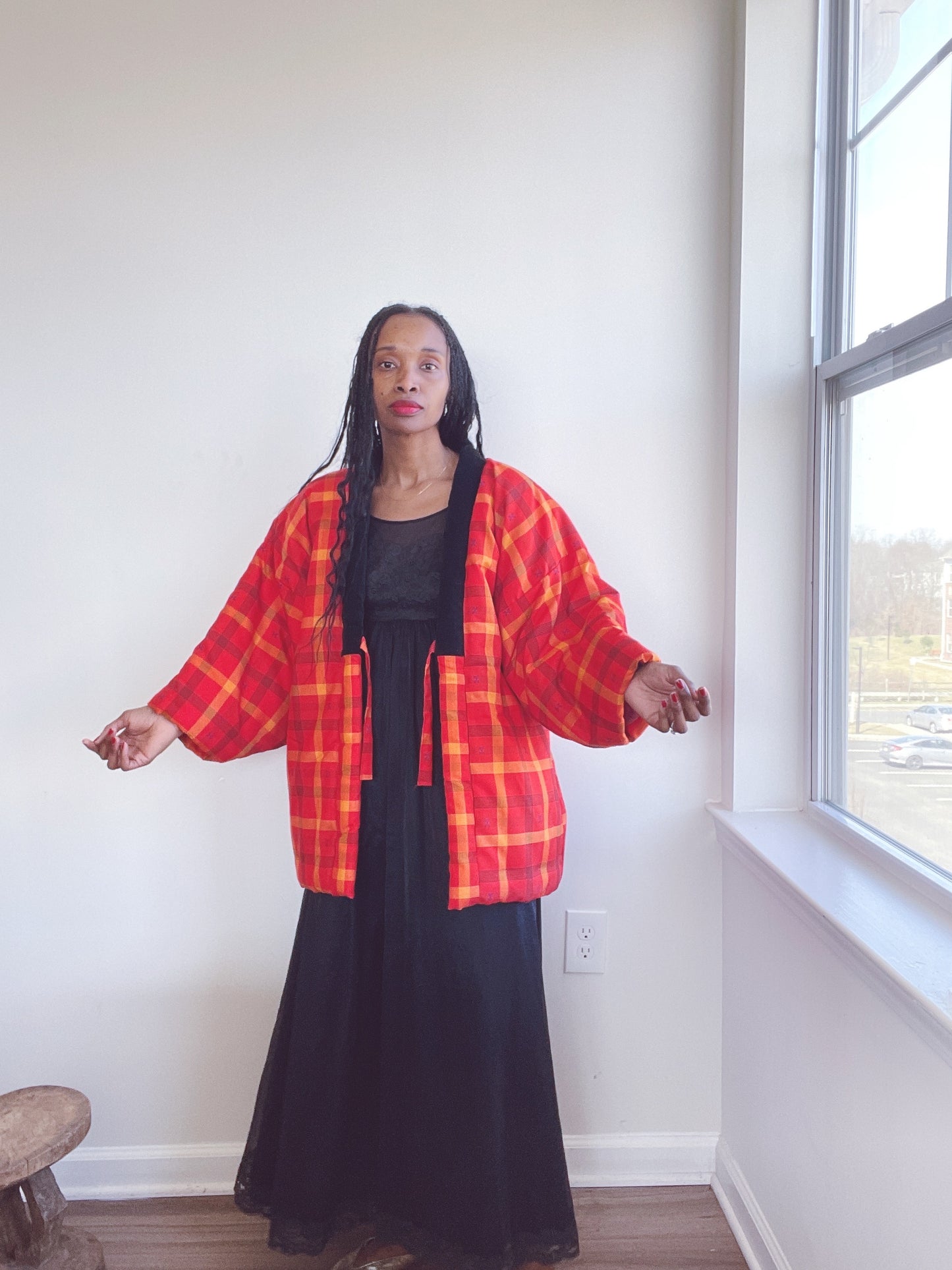 Vintage Hanten Jacket Quilted Kimono