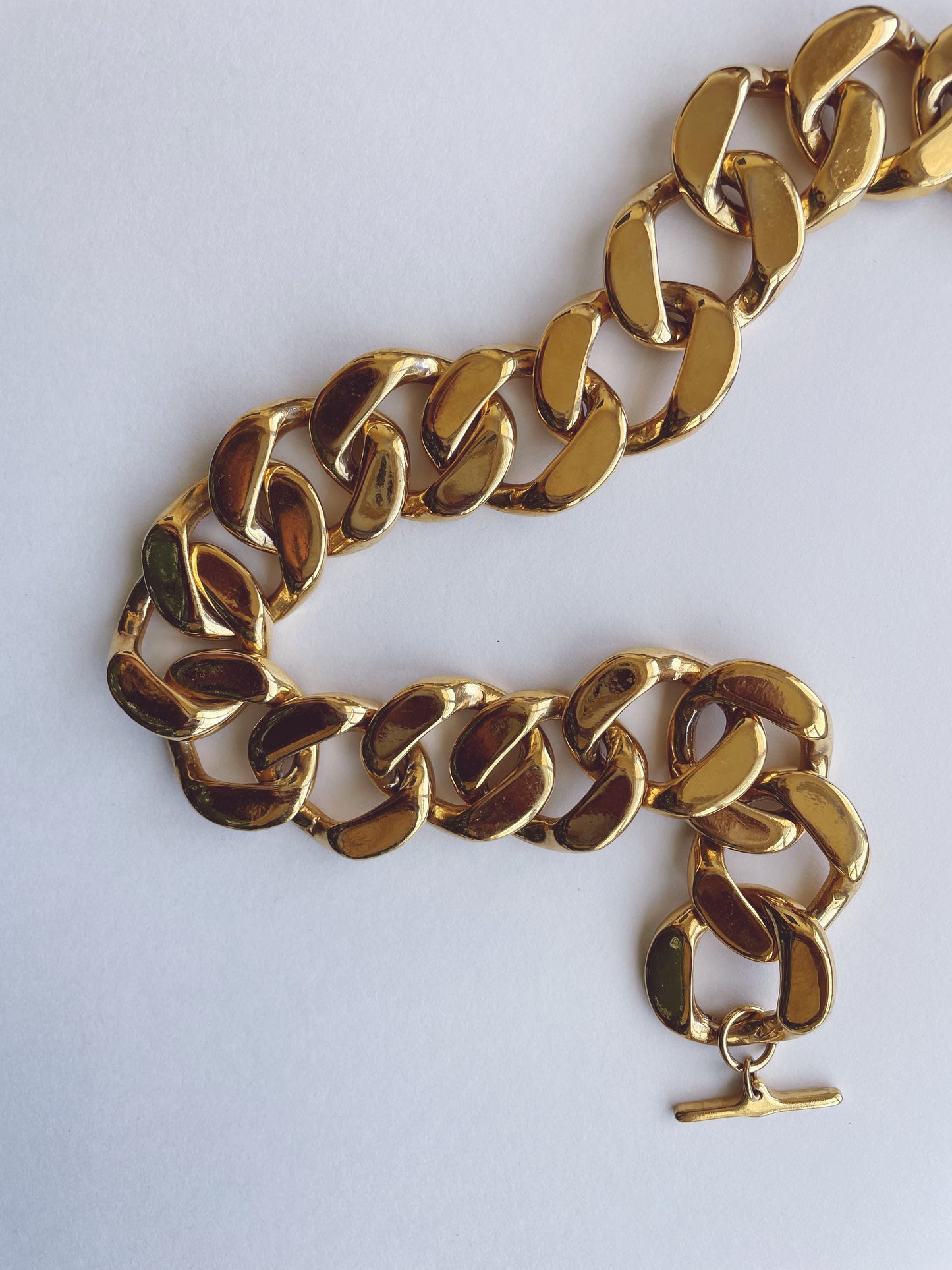Gold Chain Link Necklace Choker