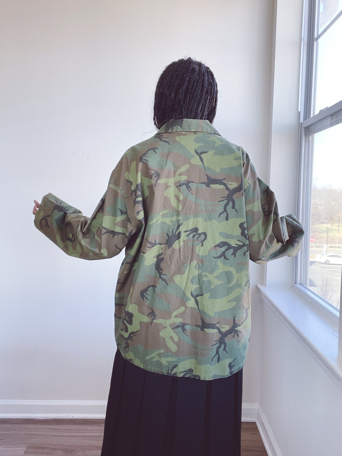 Vintage Camo Button Down Shirt