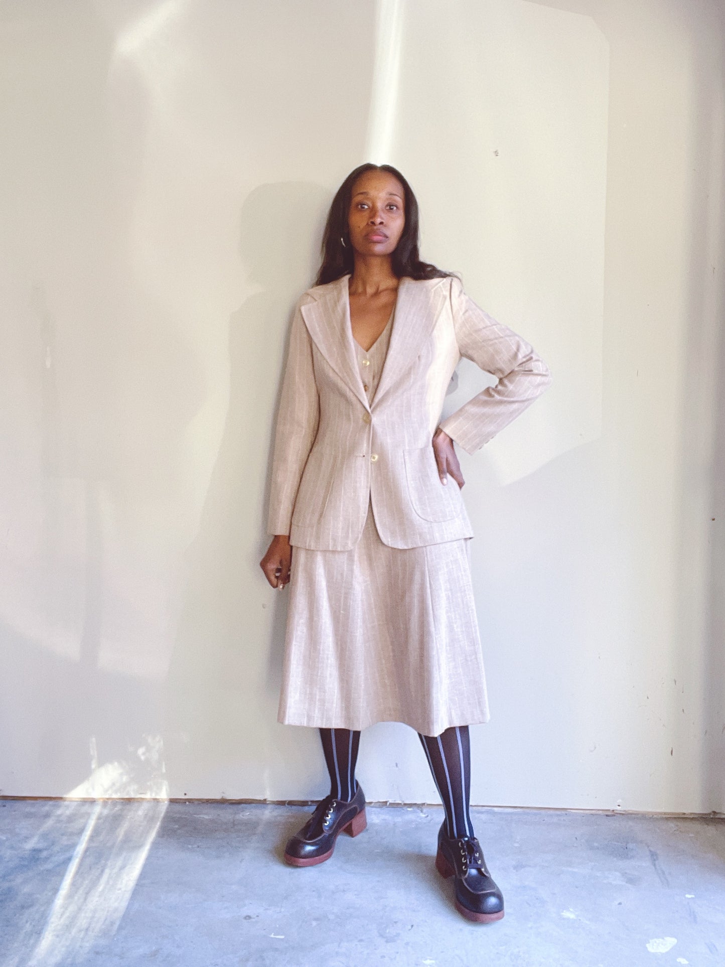 70s 3pc Skirt Suit