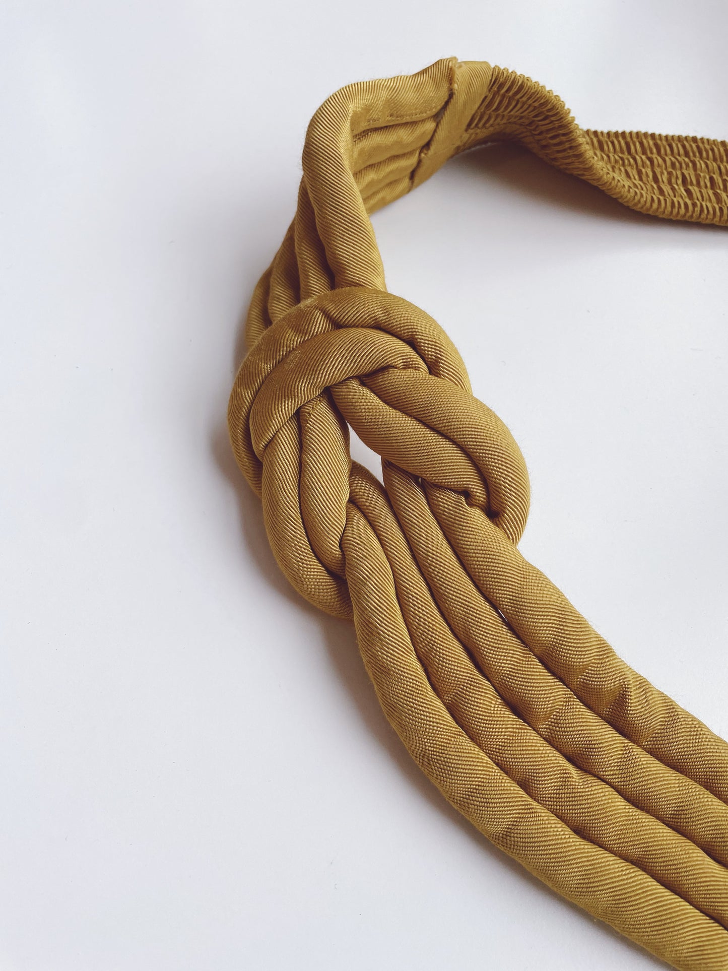 Vintage Chartreuse Rope Knot Belt