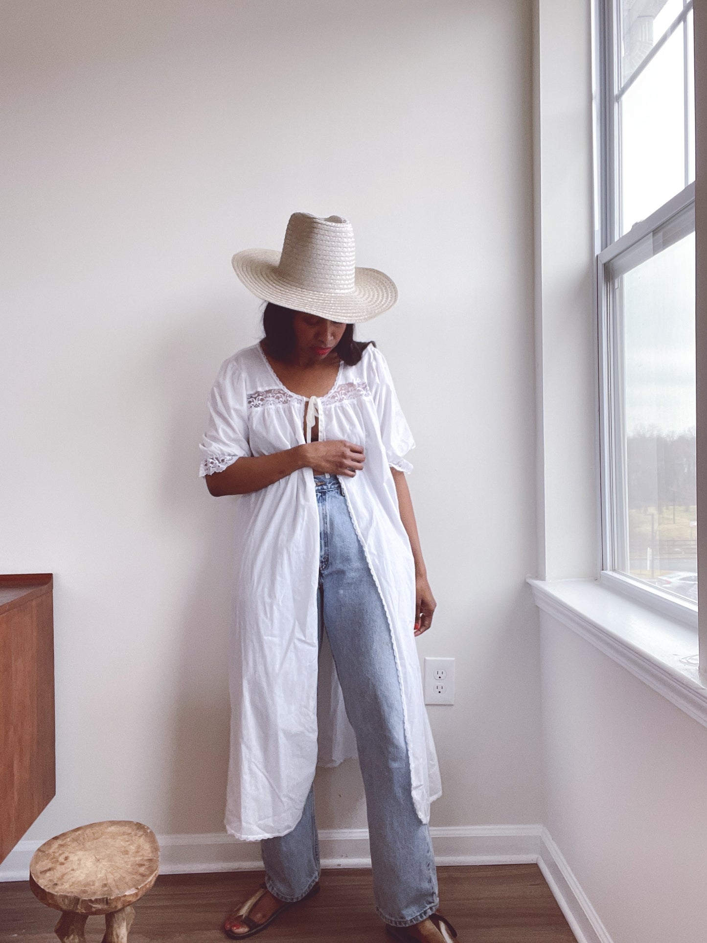 Cotton Vintage Duster Nightgown