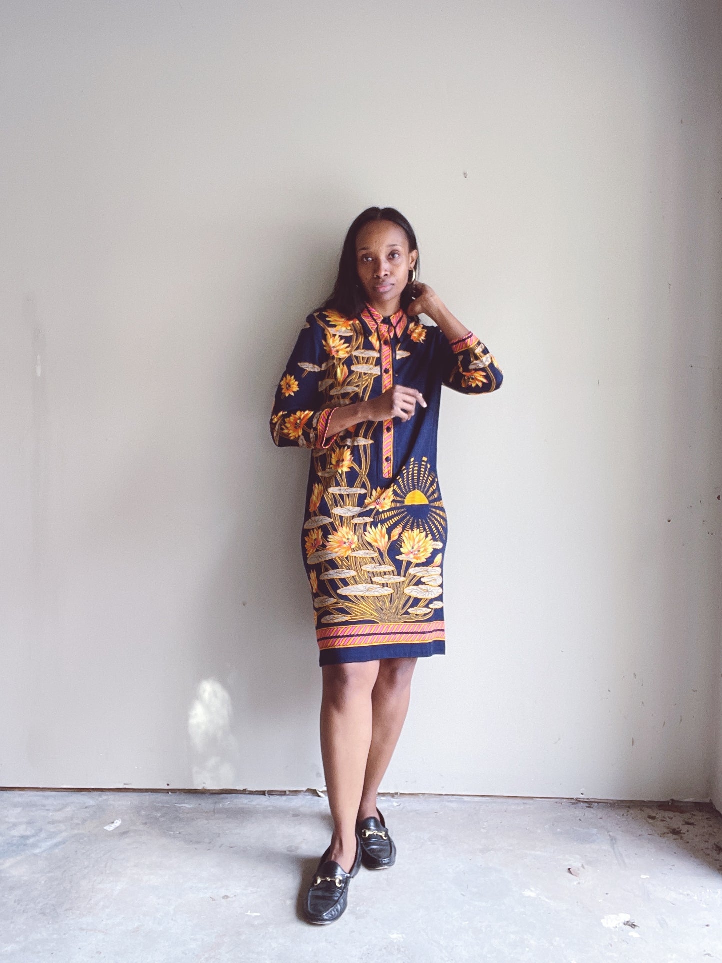 PAGANNE Wool Shirt Dress