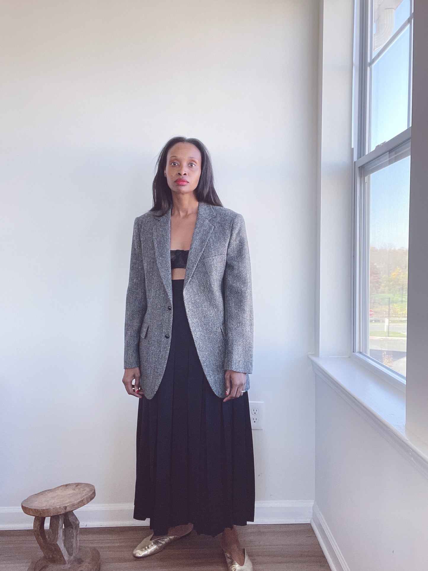 Vintage Herringbone Blazer