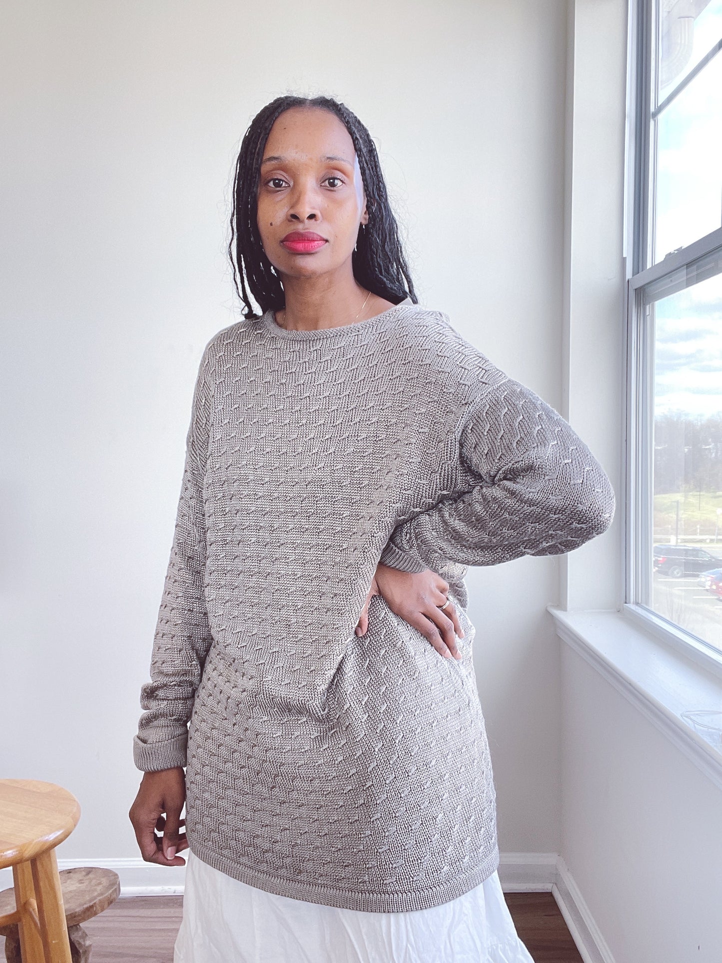 Vintage Metallic Sweater