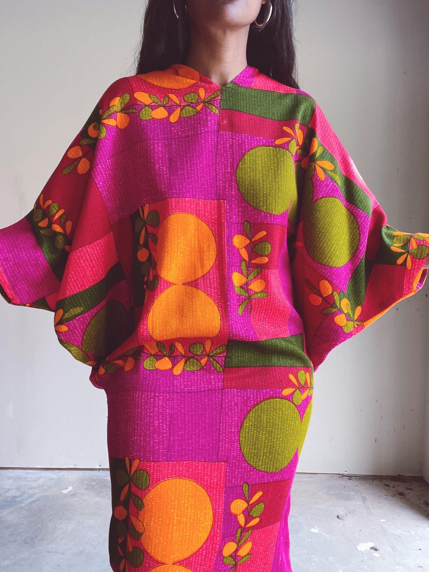 Hawaiian 60s Kaftan Dress