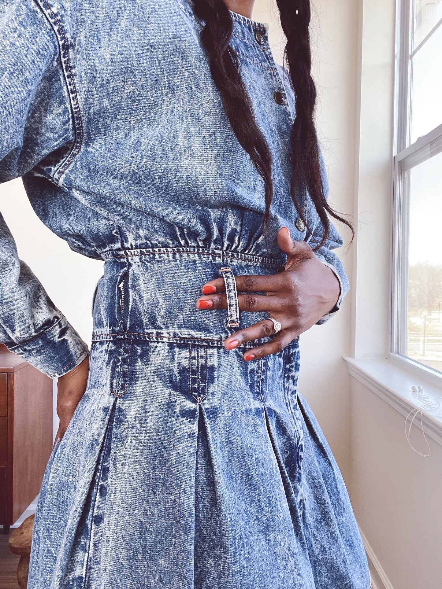 80s Denim Mini Dress