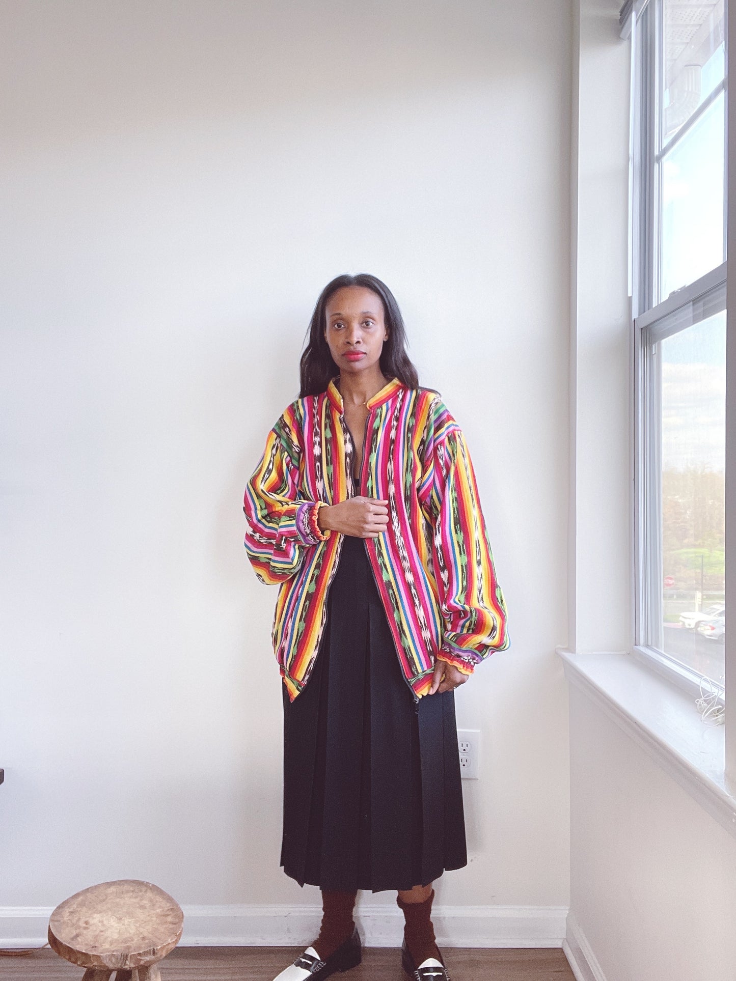 Vintage Tapestry Bomber Jacket