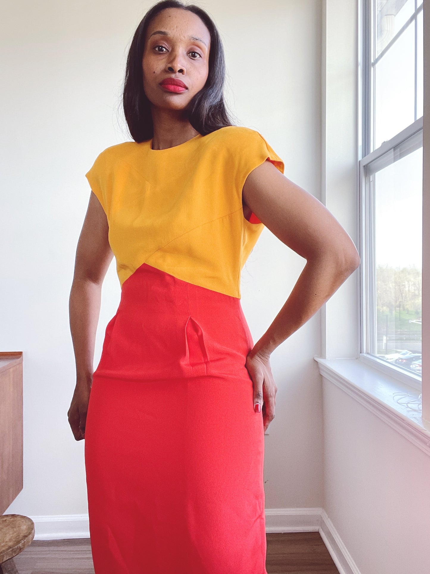 Colorblock Vintage Liz Claiborne Dress