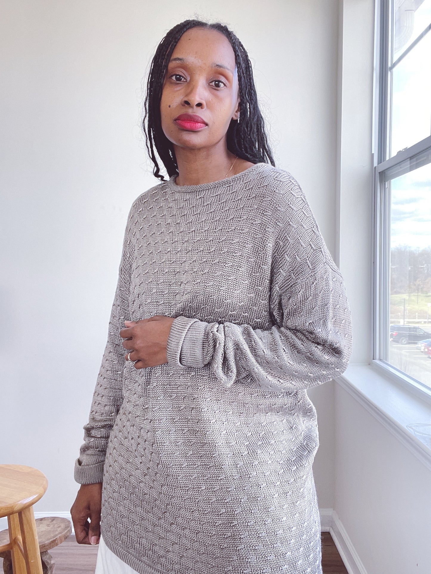 Vintage Metallic Sweater