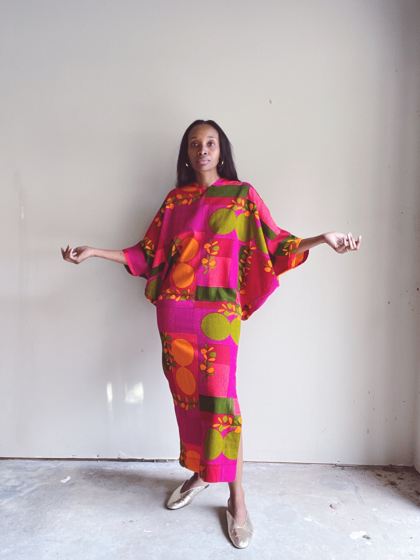 Hawaiian 60s Kaftan Dress