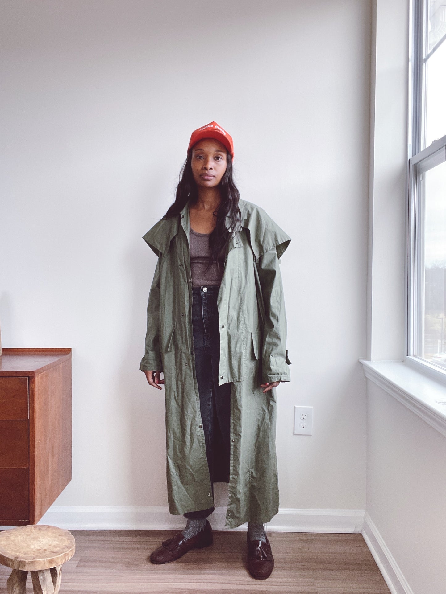 Vintage Workwear Trench Duster