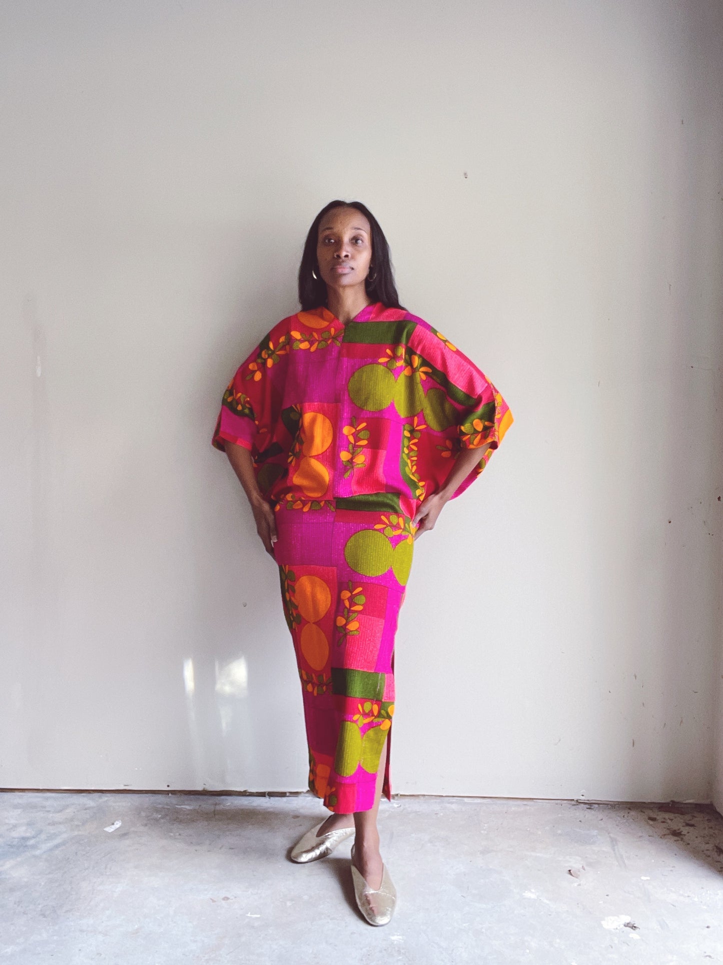 Hawaiian 60s Kaftan Dress