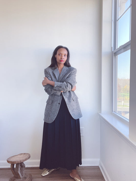 Vintage Herringbone Blazer