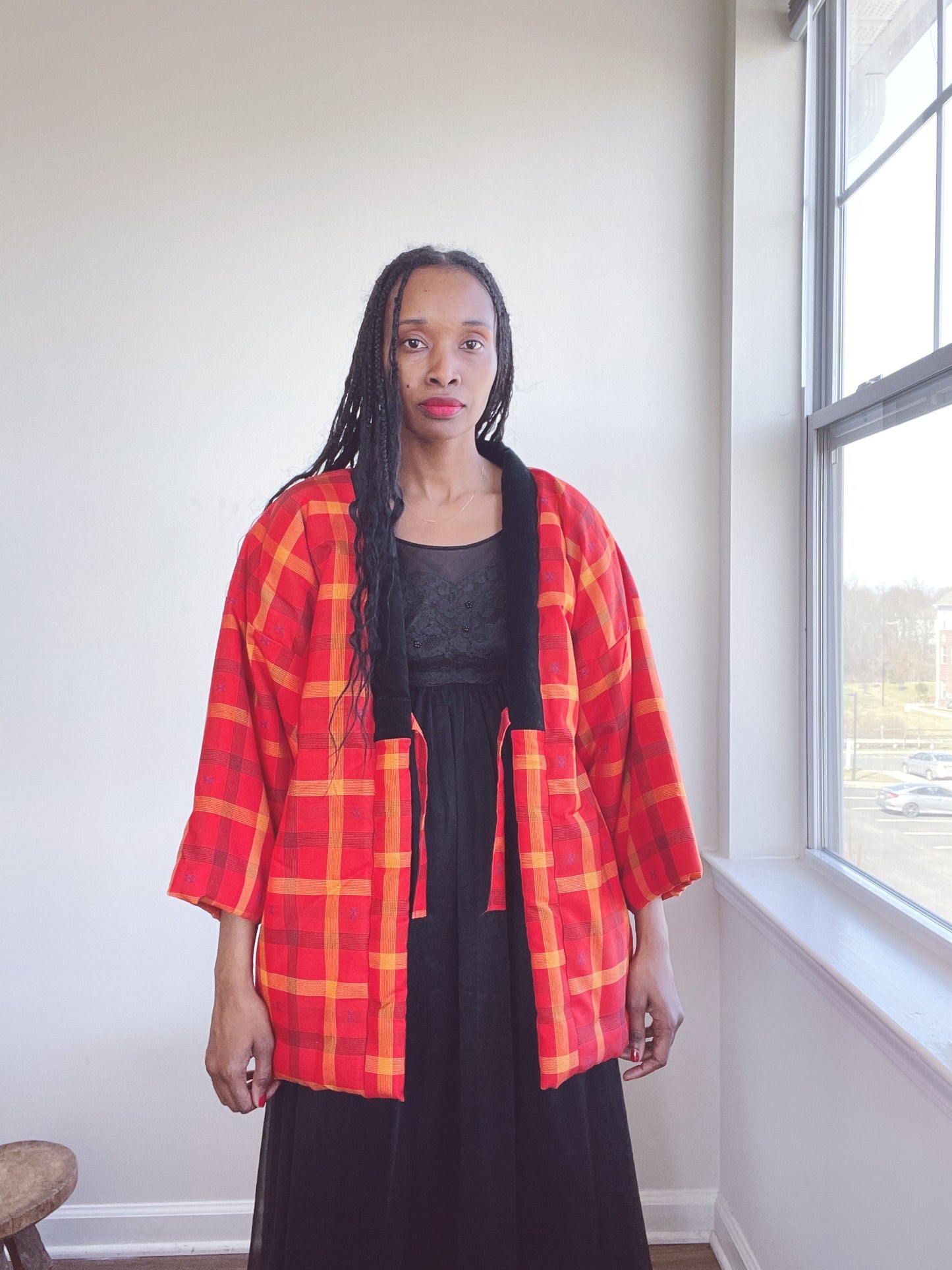 Vintage Hanten Jacket Quilted Kimono