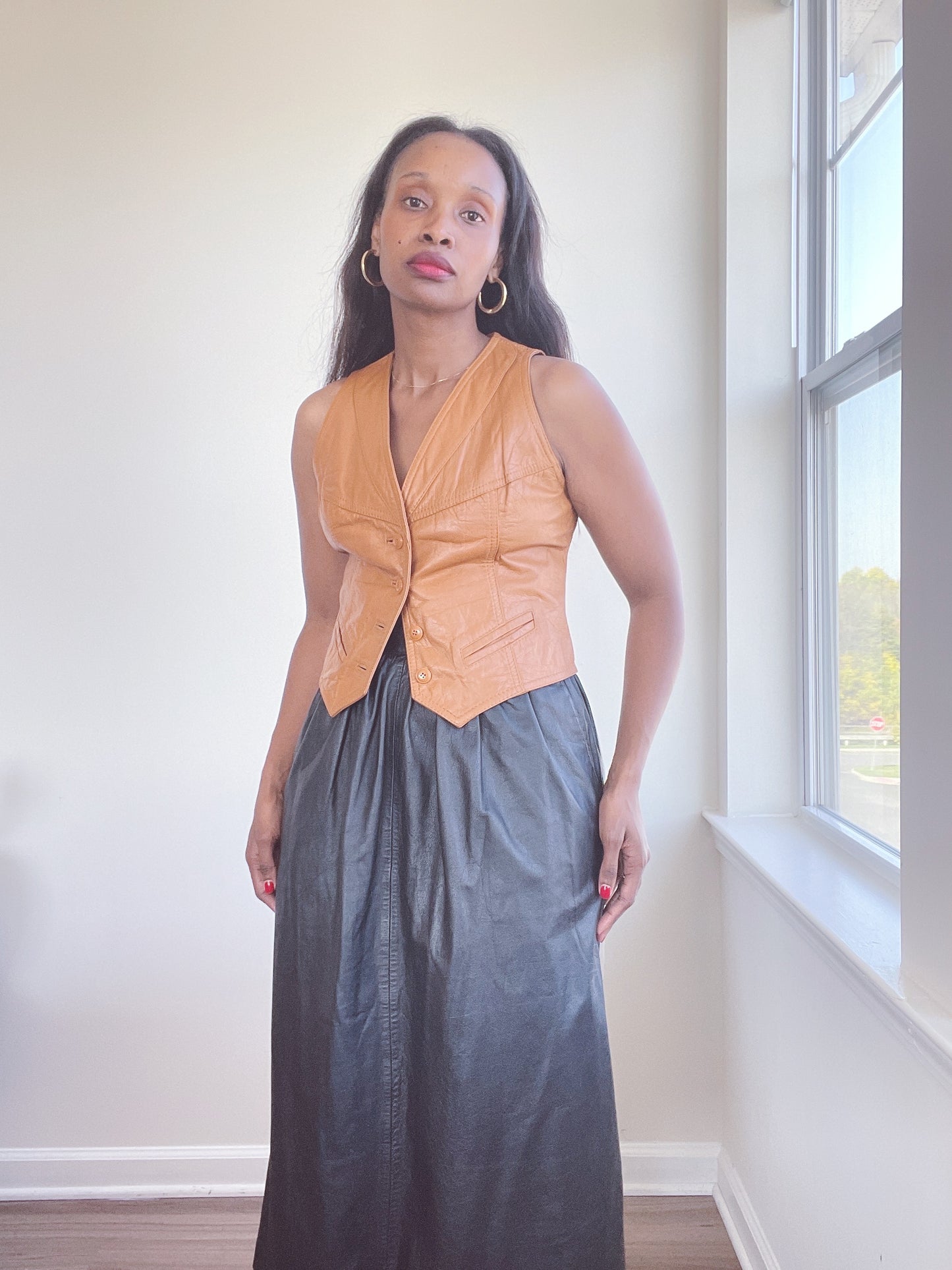 Leather Vintage Vest