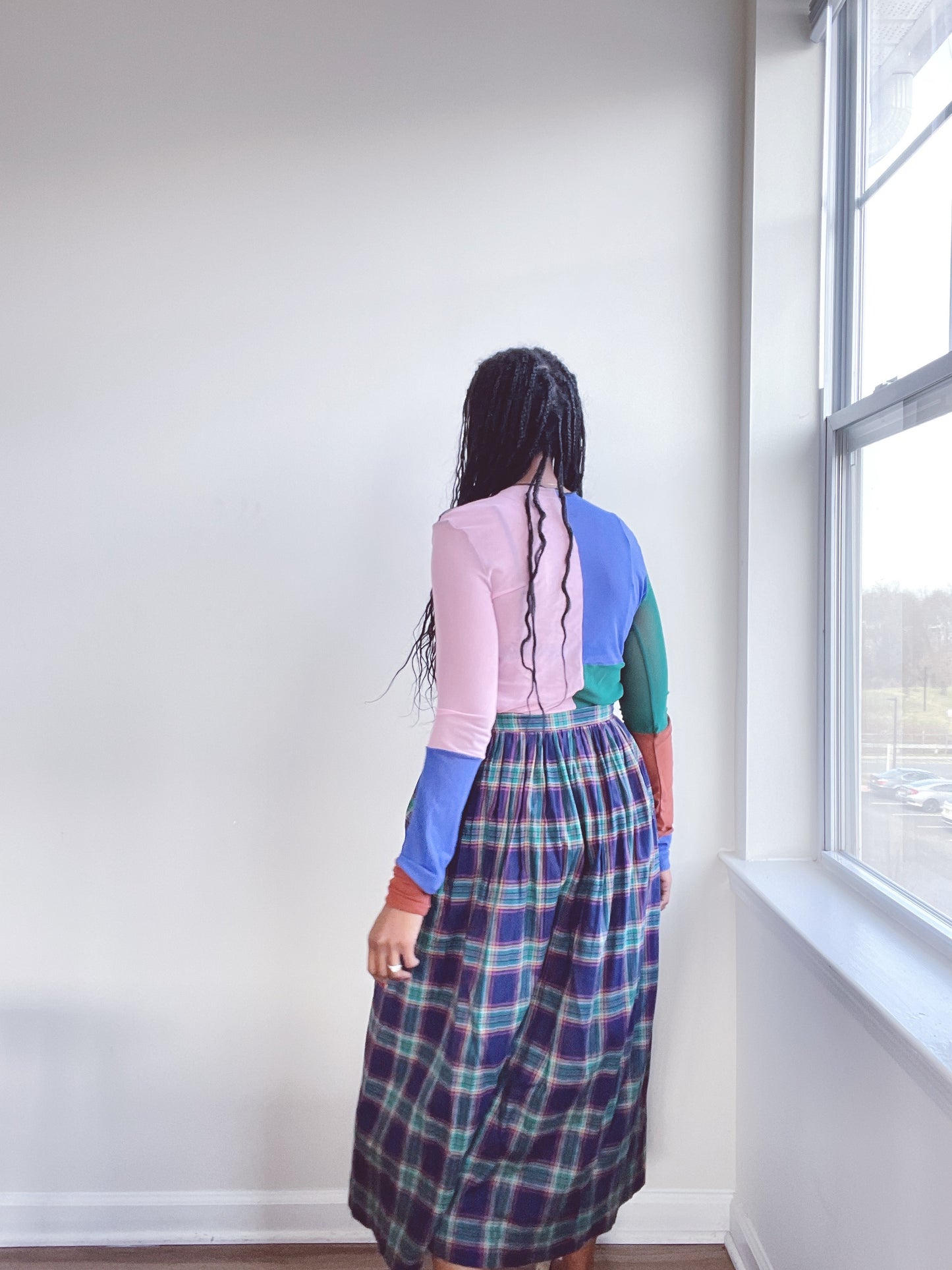 Vintage Ralph Lauren Plaid Cotton Skirt