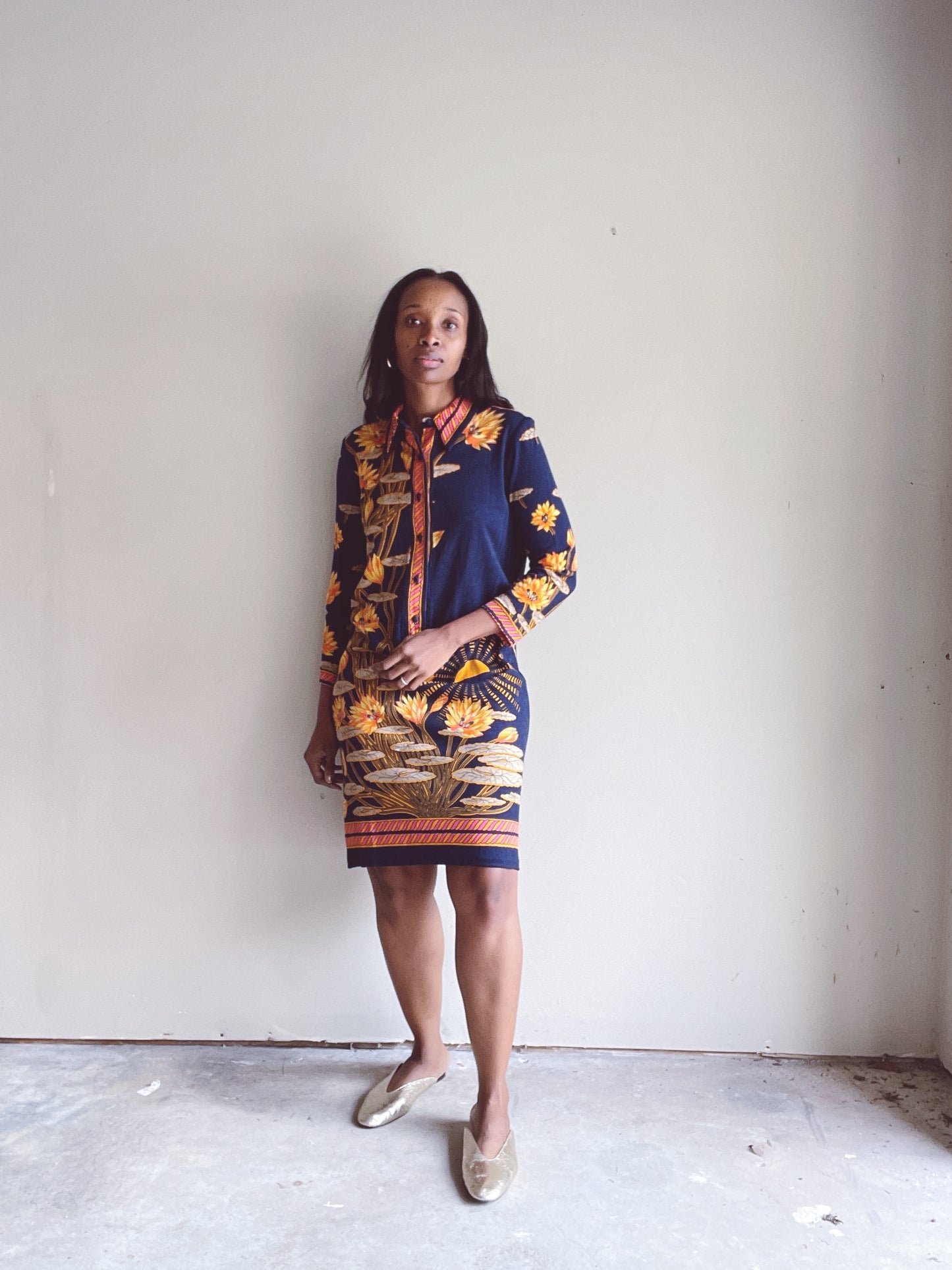 PAGANNE Wool Shirt Dress