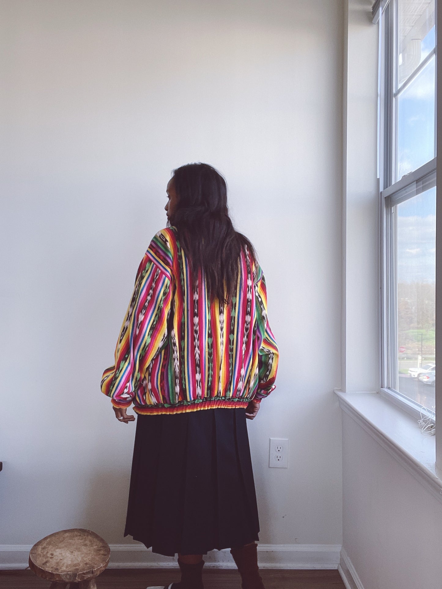 Vintage Tapestry Bomber Jacket