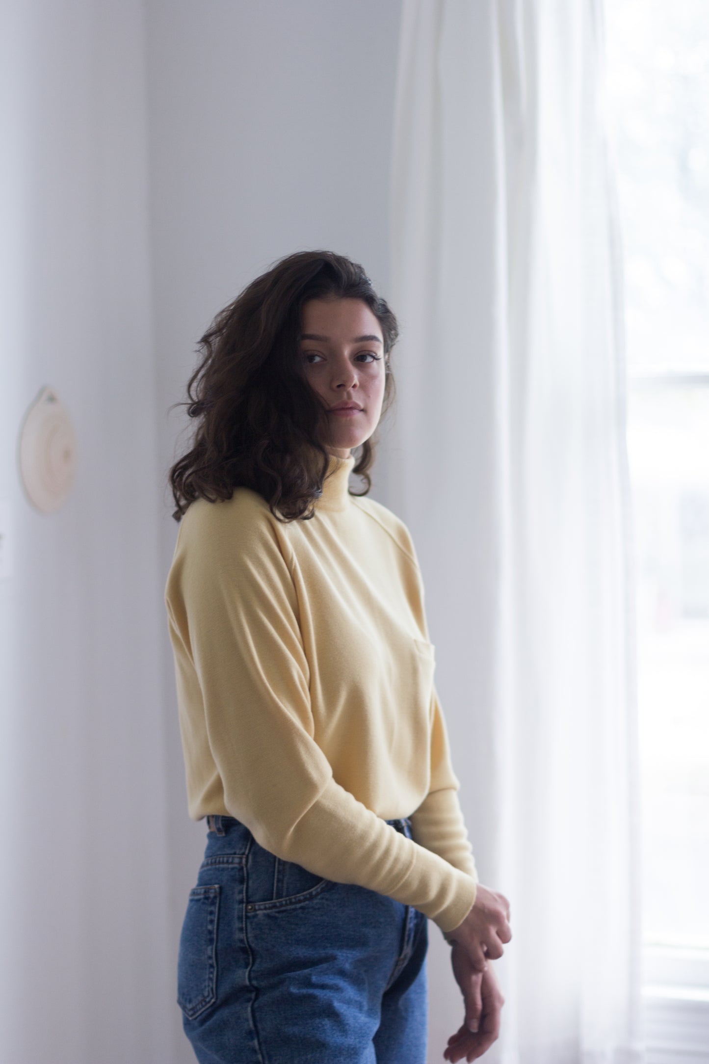 70s Canary Yellow Vintage Sweater