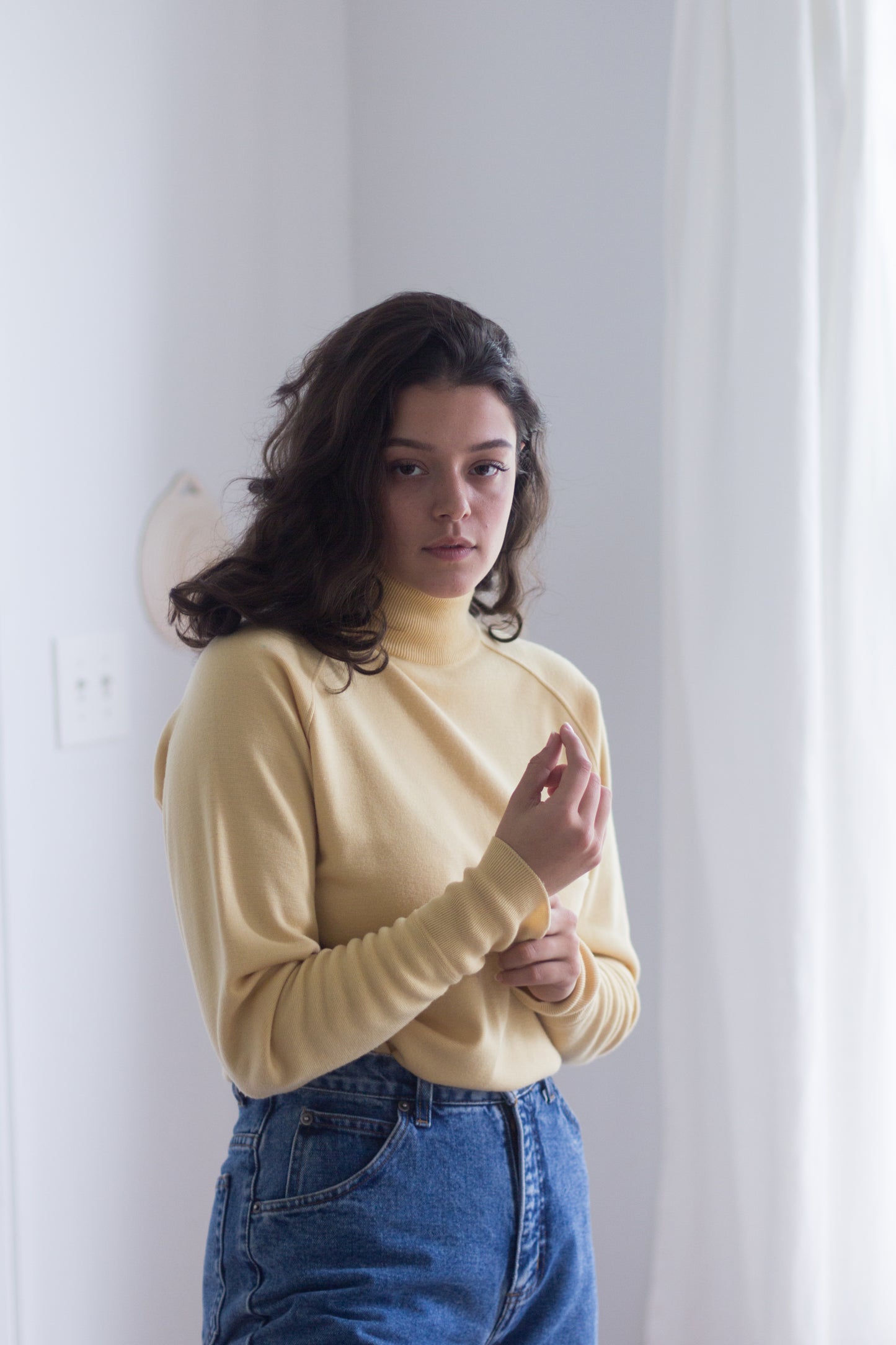 70s Canary Yellow Vintage Sweater