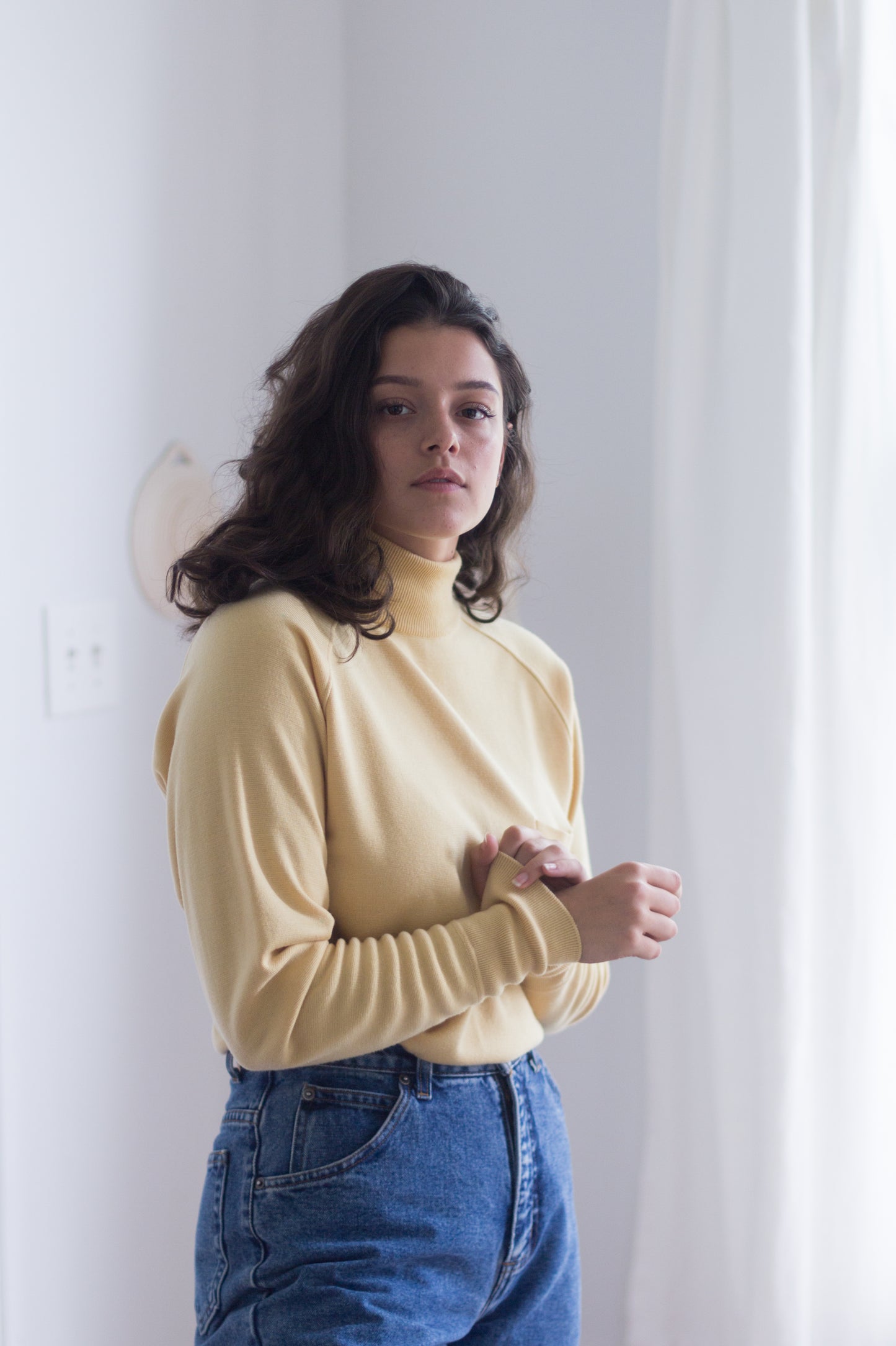 70s Canary Yellow Vintage Sweater