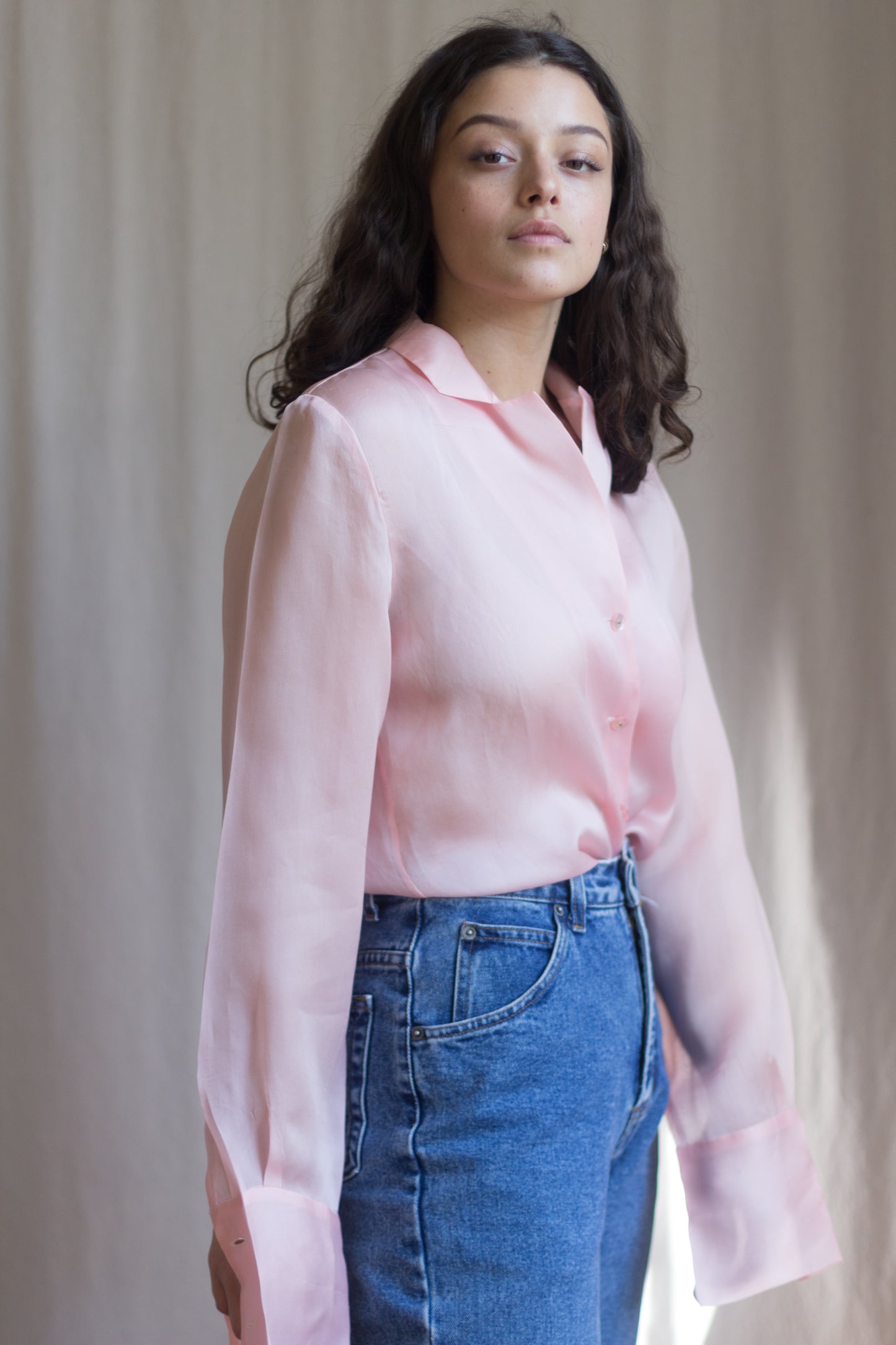 Vintage Silk Organza Blouse