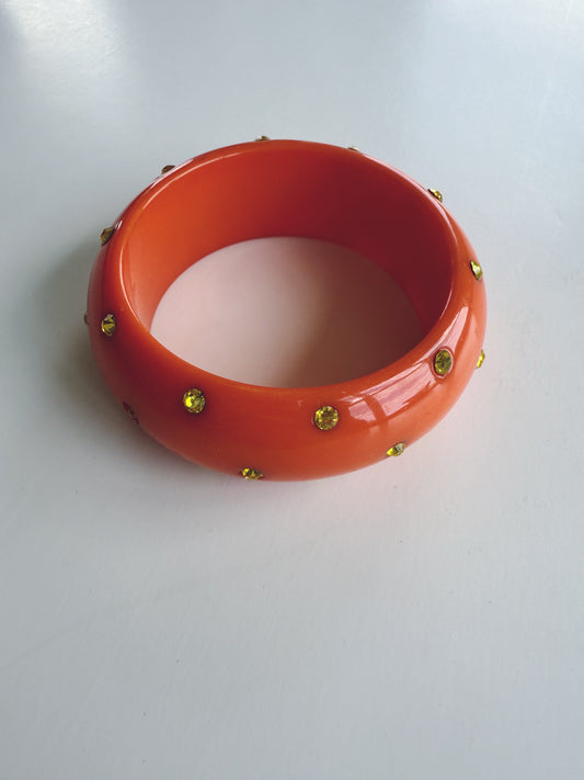 Vintage Resin Bangle Bracelet