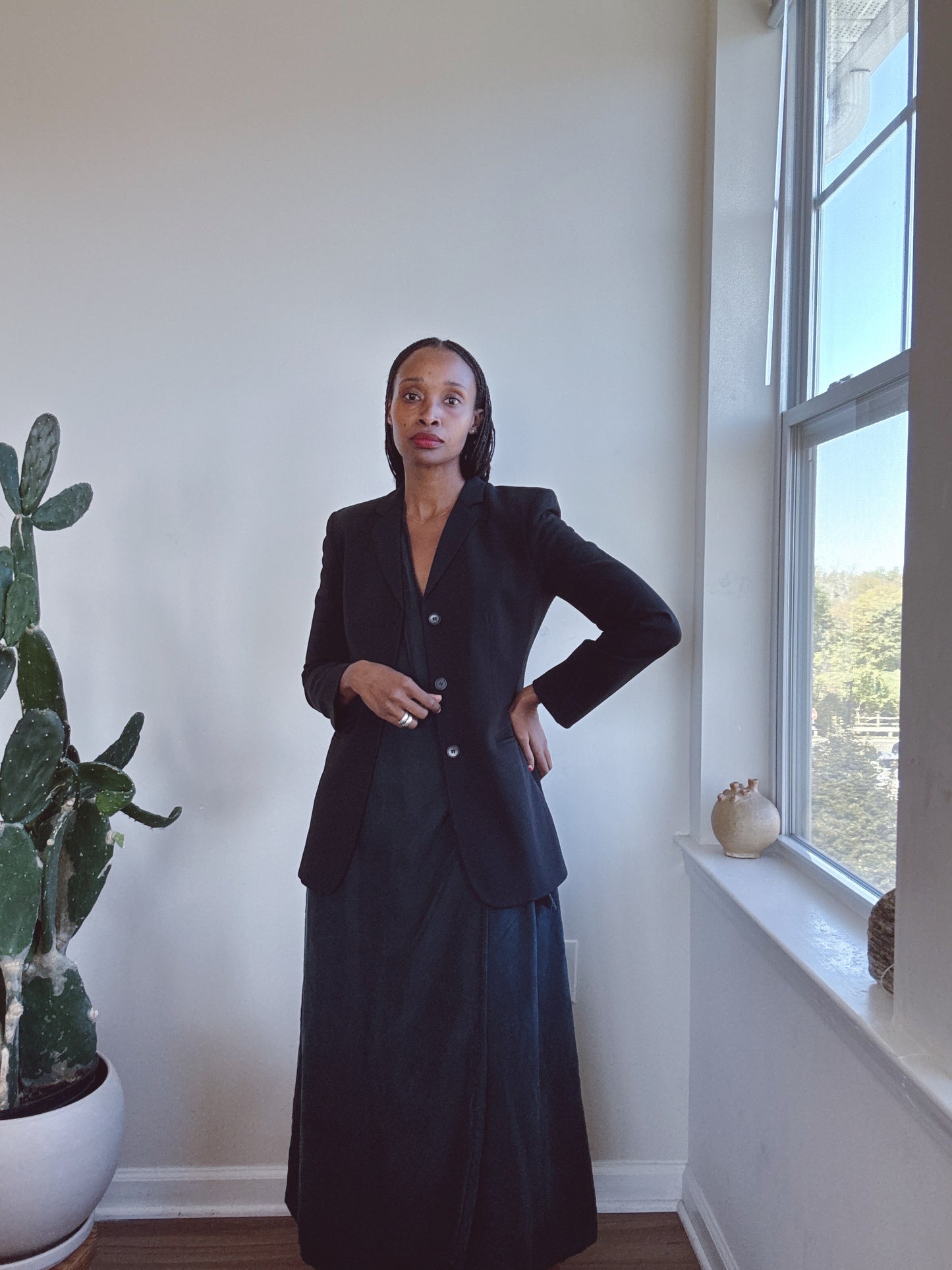 EMPORIO ARMANI Vintage Black Tailored Blazer 6