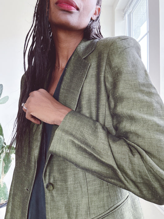 Vintage Gianni Green Blazer