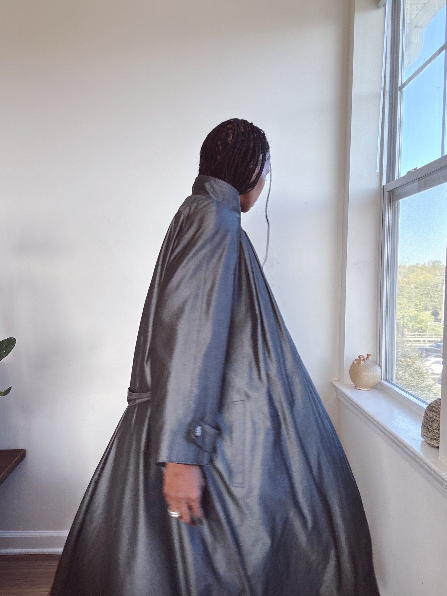 Vintage Trench Coat Metallic