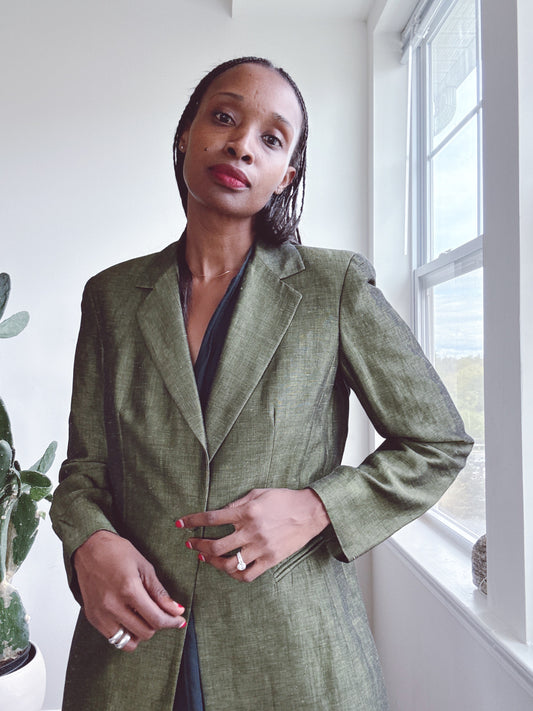 Vintage Gianni Green Blazer