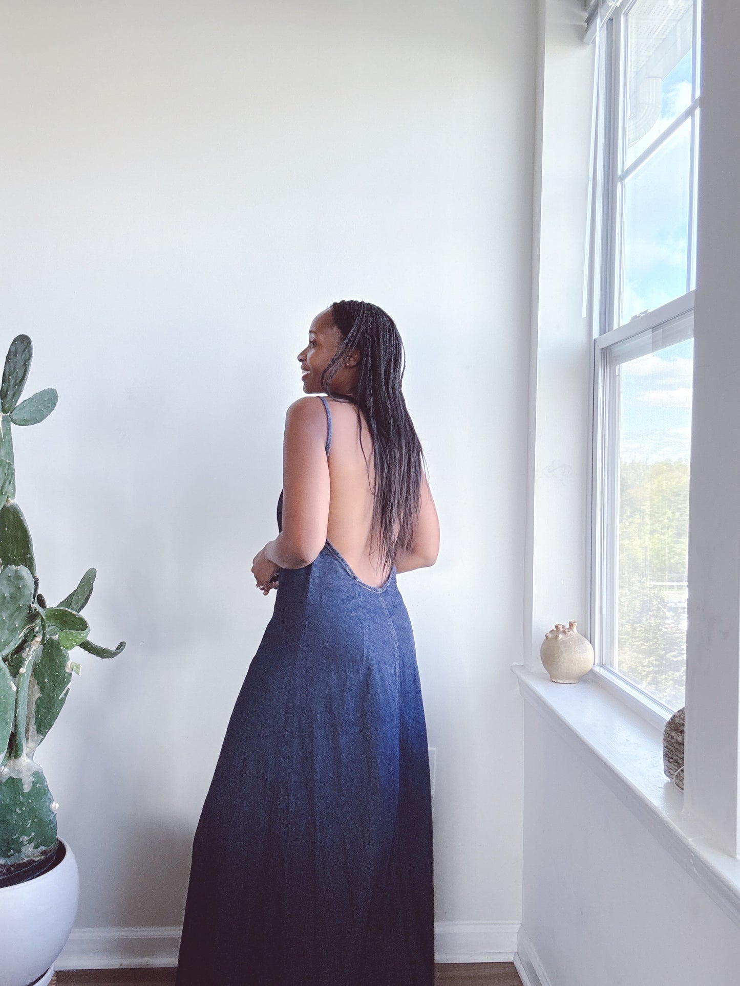 Denim Minimalist Dress