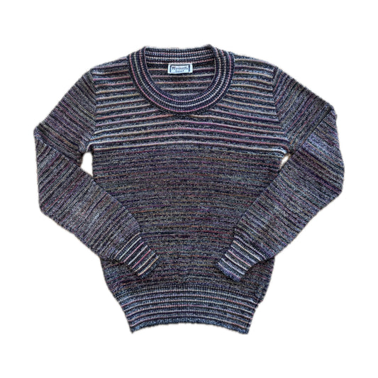 70s Lurex Keneth Too! Multicolor Striped Sweater