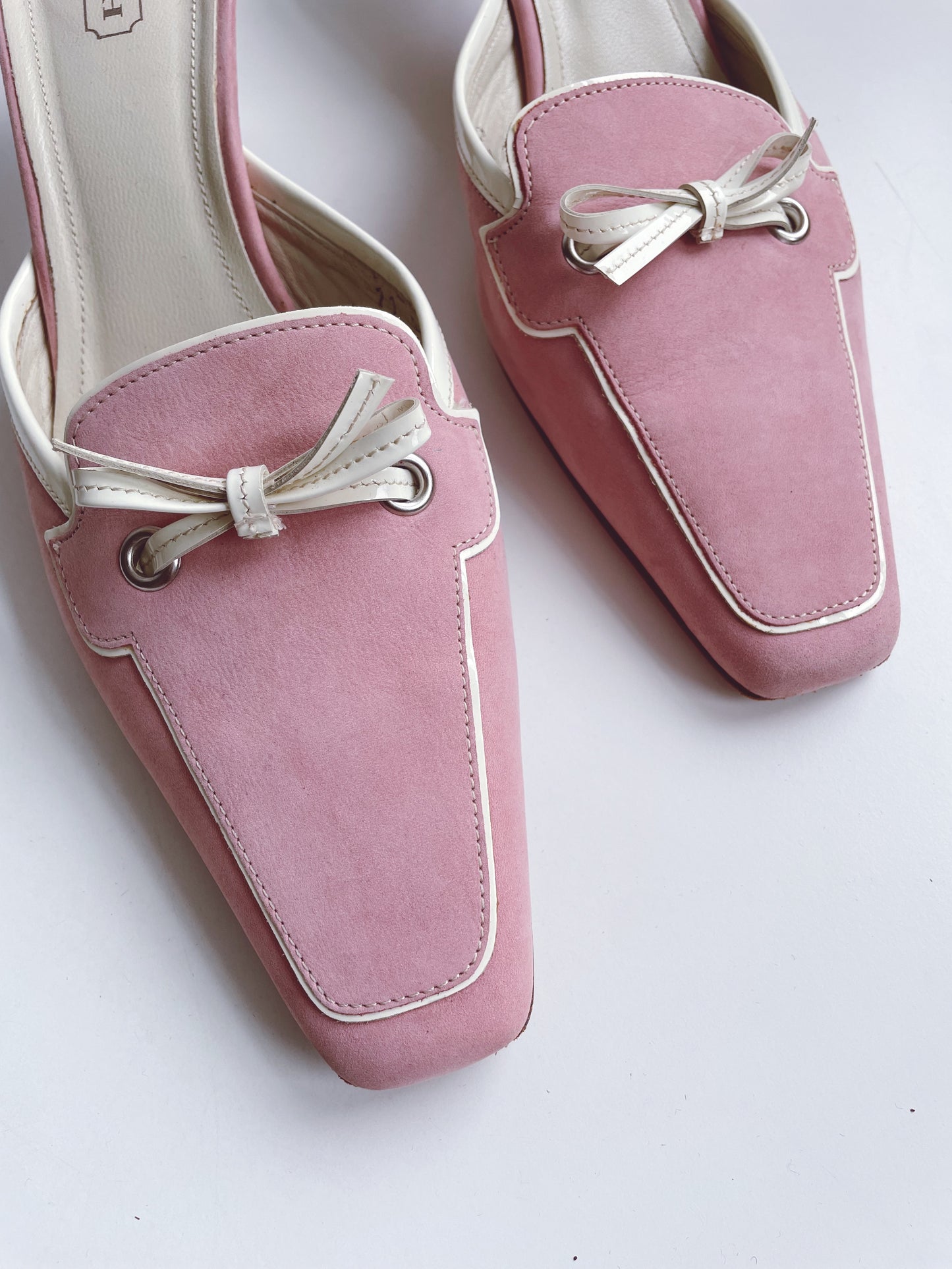 COACH Marielle Pink Leather Mules Heels 11