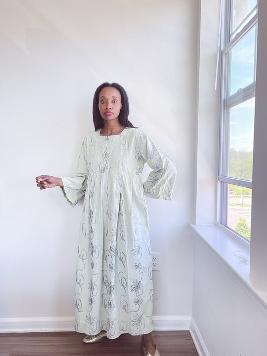 Vintage Ribbon Caftan Dress
