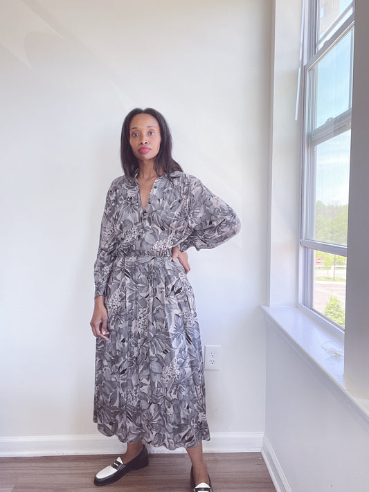 Rayon Floral Garden Dress