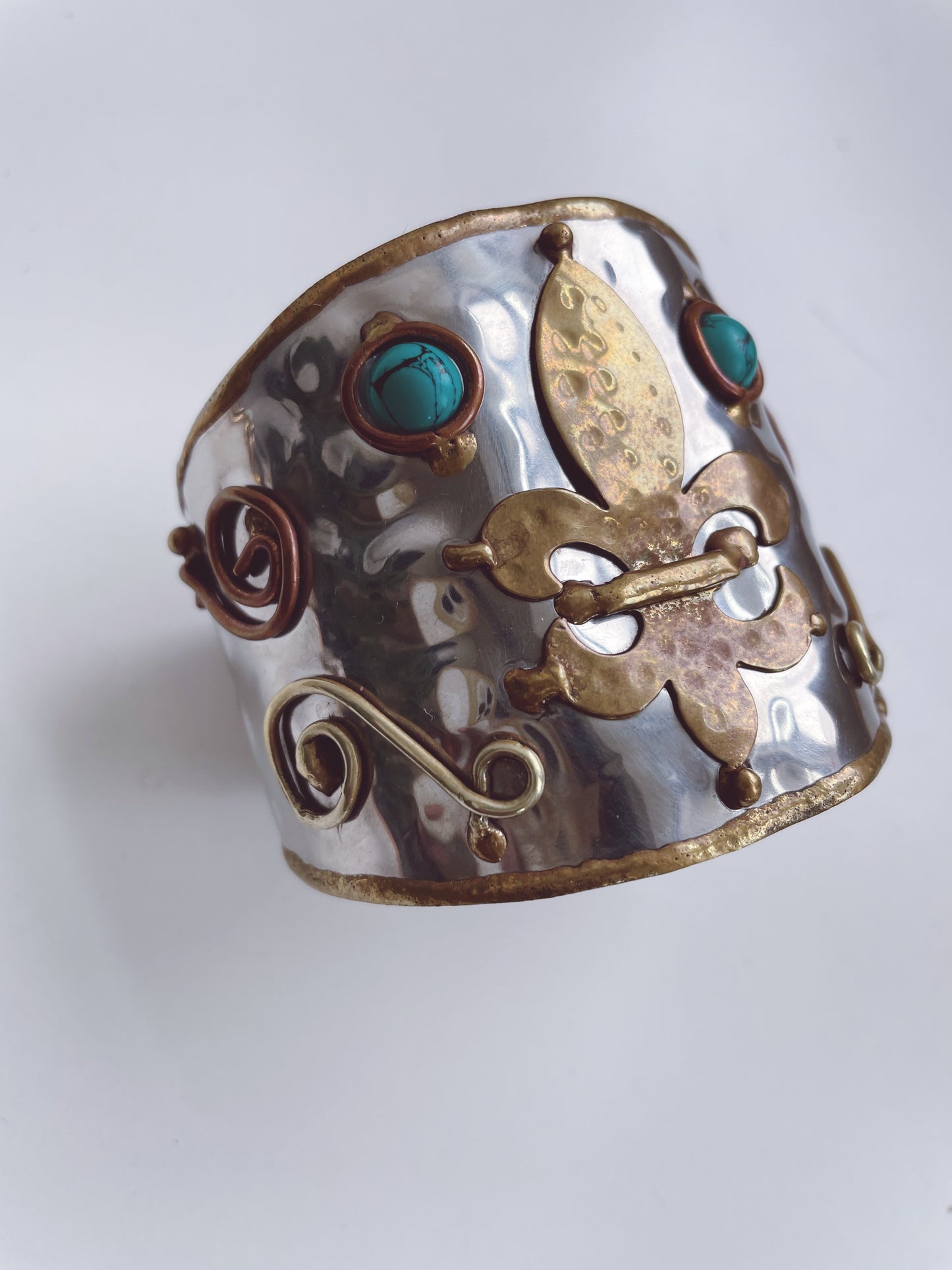 Copper Brass Cuff Bracelet Bangle