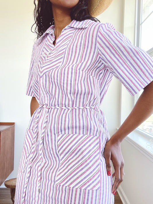 70s Striped Dress