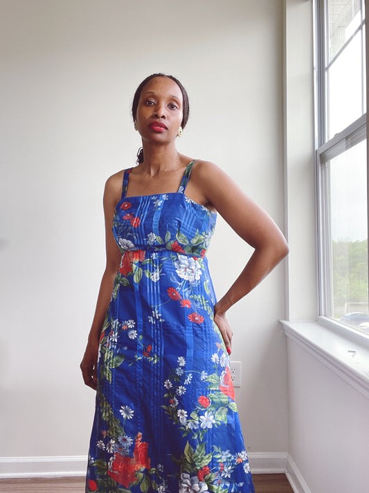 70s Maxi Floral Dress