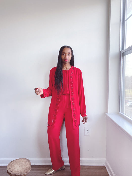 Beaded Liz Claiborne Vintage Jumpsuit